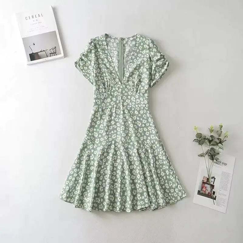 Summer Floral Short Dress