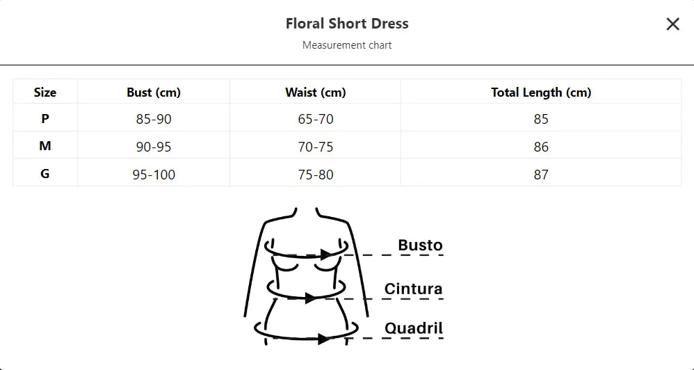 Summer Floral Short Dress
