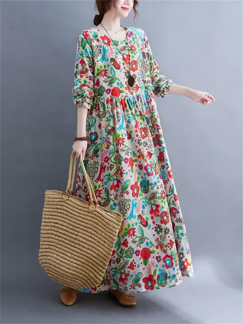 Summer Long Sleeve Dress