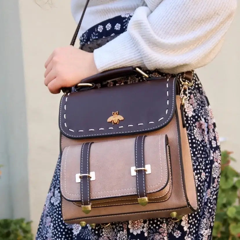 VelloBee Leather Backpack