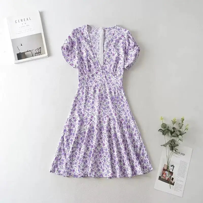 Summer Floral Short Dress