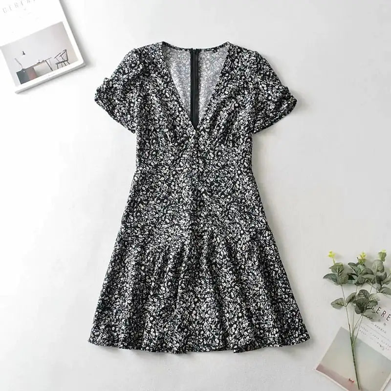 Summer Floral Short Dress