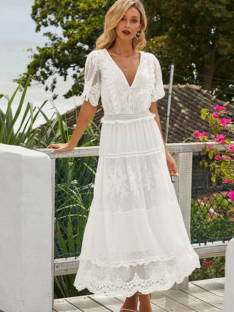 Velloblanco Long Dress